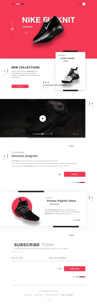 ¿Qué es una Landing Page y para qué sirve? 🚀 32 Landing Page Nike Flynit