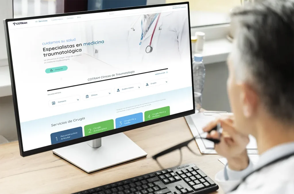 Casos de Éxito en SEO y SEM | SwipeUp 17 imagen web traumatologia cotram